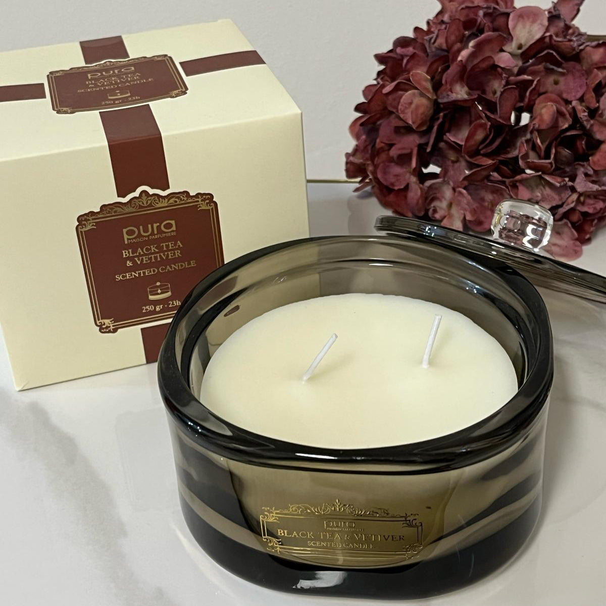 Candela Profumata 250g – Black Tea & Vetiver