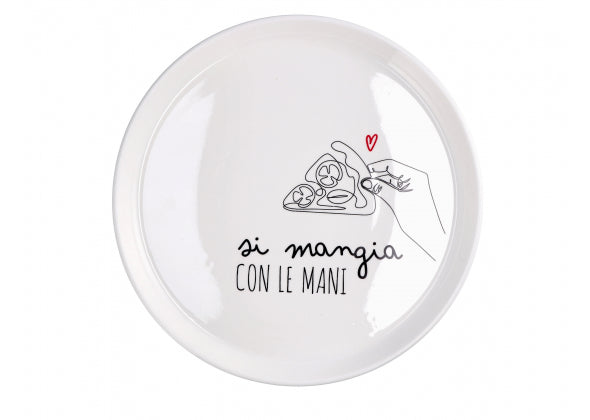 Piatto Pizza in Ceramica - Assortito 6 Decori