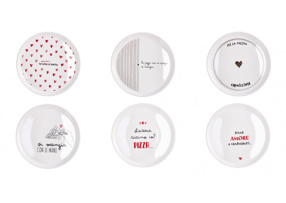 Piatto Pizza in Ceramica - Assortito 6 Decori