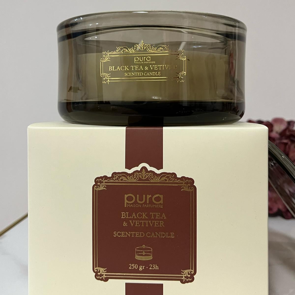 Candela Profumata 250g – Black Tea & Vetiver