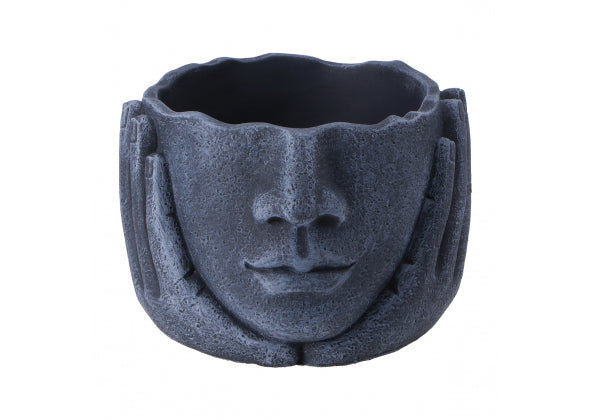 Vaso in cemento "Viso" – Cemento, Antracite