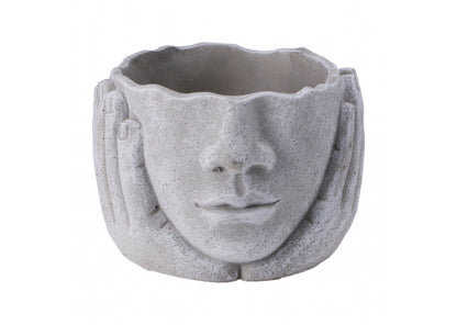 Vaso in cemento "Viso" – Cemento, Antracite