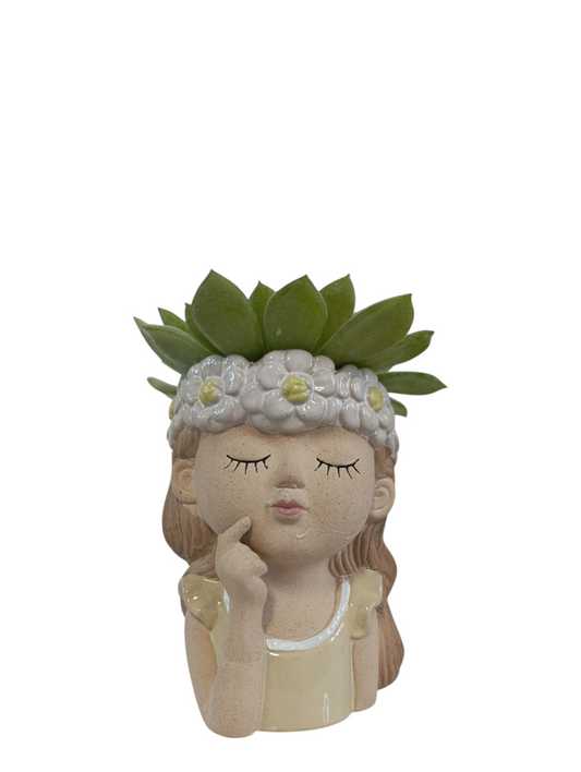 Vaso ragazza beige