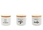 Tris Barattoli in Ceramica – Tè, Caffè, Zucchero