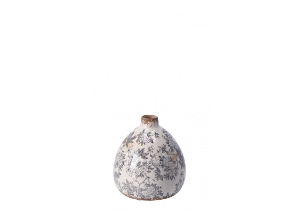 Vaso in ceramica Joey – Blu e Grigio