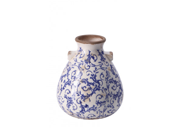 Vaso in ceramica Joey – Blu, Grigio